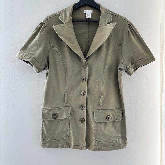 siren lily cotton green jacket size 1x - Picture 1 of 4